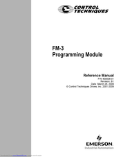 Control Techniques FM-3 Reference Manual