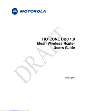 Motorola HOTZONE DUO 1.0 User Manual