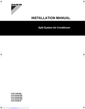 Daikin FVA140AMVEB Installation Manual