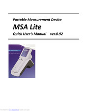 True Systems MSA Lite User Manual