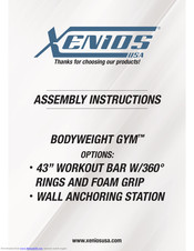 Xenios BODYWEIGHT GYM PRO Assembly Instructions Manual