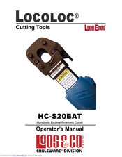 Locoloc HC-S20BAT Operator's Manual