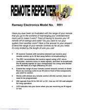 Ramsey Electronics RR1 Instruction Manual
