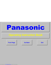Panasonic Gaoo TX-29AD2DP Operating Instructions Manual