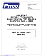 Pitco 18 WKS Troubleshooting Manual