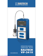 Baltech VP-3410 Operation Manual