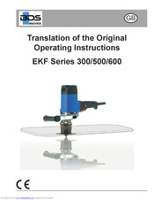 BDS EKF 630 Original Operating Instructions