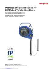 Honeywell HERMetic UTImeter Gtex Chem Operation And Service Manual