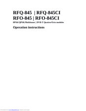 axing RFO-845 Operation Instructions Manual