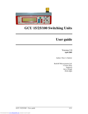 Redcliff Microsystems GCU 25 User Manual
