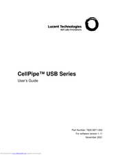 Lucent Technologies CellPipe 20A-USB User Manual