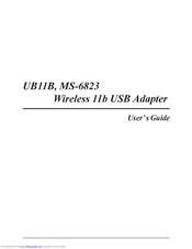 MSI UB11B MS-6823 User Manual