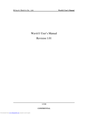 Mitsumi Wavit11 User Manual