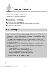 Samsung DIGIMAX 350SE User Manual