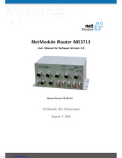 NetModule NB3711 User Manual
