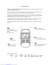 Robic SC-888 Instruction Manual