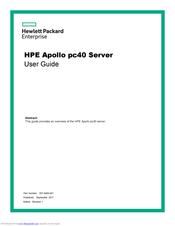 HPE Apollo pc40 User Manual