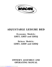 Invacare LBEF Assembly And Operating Manual
