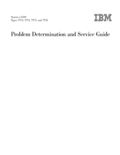 IBM System x3400 Type 7975 Problem Determination And Service Manual