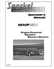 Snorkel MHP 15J Operator's Manual