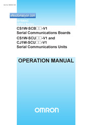 Omron SYSMAC CJ1W-SCU21-V1 Manuals | ManualsLib