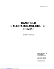 Orbit Controls OC502-t Owner's Manual