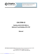 Chipkin CAS 2700-15 Manual