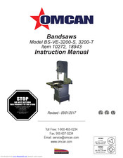 Omcan BS-VE-3200-S Instruction Manual