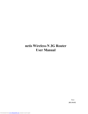 Netis 3G-C101 User Manual