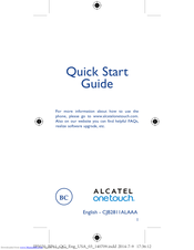 Alcatel BP61 Quick Start Manual