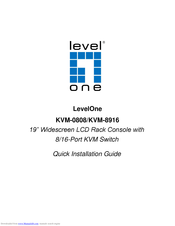 LevelOne KVM-8916 Quick Installation Manual