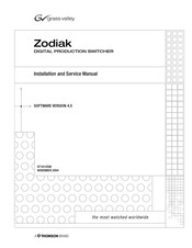 Grass Valley Zodiak Installation And Service Manual