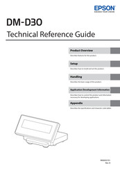 Epson DM-D30 Technical Reference Manual