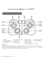 Flying3D FY919 Instruction Manual