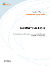 Aperto PacketWave 620 Installation, Configuration, And Operation Manual