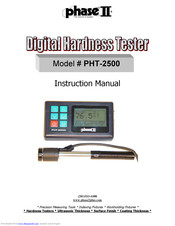 Phase II plus PHT-2500 Instruction Manual
