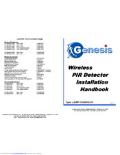 Genesis LGWP-40HC Installation Handbook