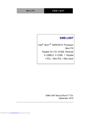 Aaeon EMB-LN9T Rev.B Manual