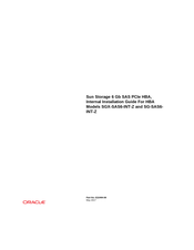 Oracle SG-SAS6-INT-Z Installation Manual