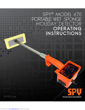 SPY 670 Operating Instructions Manual