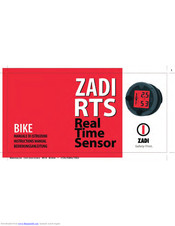 ZADI RTS Bike Instruction Manual