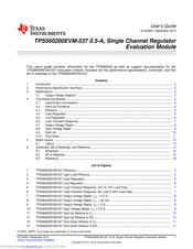 Texas Instruments TPS560200EVM-537 User Manual