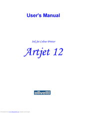 Olivetti Artjet 12 User Manual