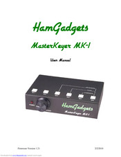 HamGadgets MasterKeyer MK-1 User Manual