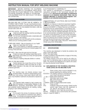 Cebora Spot 2500 Instruction Manual