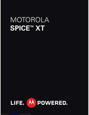 Motorola SPICE XT Getting Started Manual
