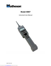 Matheson 8067 User Manual