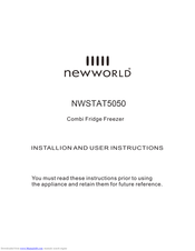 New World NWSTAT5050 Installation And User Instructions Manual