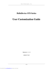 Sena HelloDevice STS Series Customization Manual