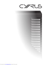 Cyrus Stream Xa User Instructions